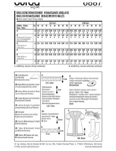 Patron Burda Carnaval 6887 - Déguisement Historique Renaissance anglaise Homme 2