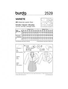 Patron Burda Carnaval 2529 - Déguisement Veste Variété Femme 2