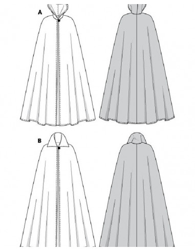 Patron Burda Carnaval 2521 - Déguisement Cape Vénitienne Femme