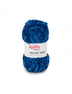 Fil Katia, Velvet Mini, Coloris au choix, Crochet 6-6.5mm, 100% Polyester