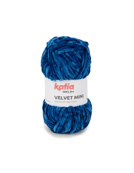 Fil Katia, Velvet Mini, Coloris au choix, Crochet 6-6.5mm, 100% Polyester