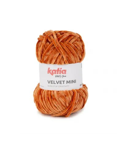 Fil Katia, Velvet Mini, Coloris au choix, Crochet 6-6.5mm, 100% Polyester