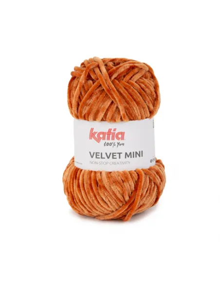 Fil Katia, Velvet Mini, Coloris au choix, Crochet 6-6.5mm, 100% Polyester
