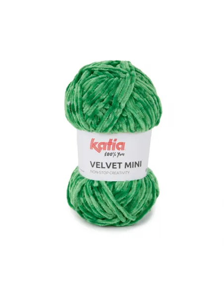 Fil Katia, Velvet Mini, Coloris au choix, Crochet 6-6.5mm, 100% Polyester