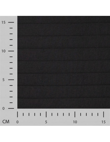 Tissu, Matelassé Léger Rayures, Noir, Laize 140 cm, 99% Polyester 1% Elasthanne