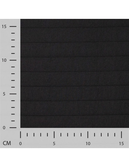 Tissu, Matelassé Léger Rayures, Noir, Laize 140 cm, 99% Polyester 1% Elasthanne