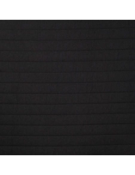 Tissu, Matelassé Léger Rayures, Noir, Laize 140 cm, 99% Polyester 1% Elasthanne