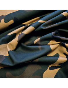 Popeline de coton, camouflage 2