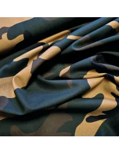 Tissu, Popeline de Coton Camouflage, Multicolore, Laize 150 cm, 100% Coton 120g/m² 2
