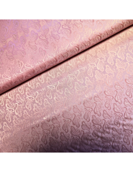 Tissu, Doublure Cachemire, Rose, Laize 150 cm, 50% Viscose 50% Acétate