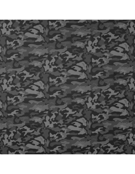 Tissu, Jersey Lycra Camouflage, Noir, Laize 150 cm, Polyester Spandex