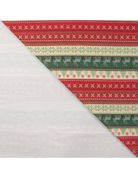 Tissu, French Terry, Motif Nordique, Laize 150 cm, Coton Stretch Oeko-Tex