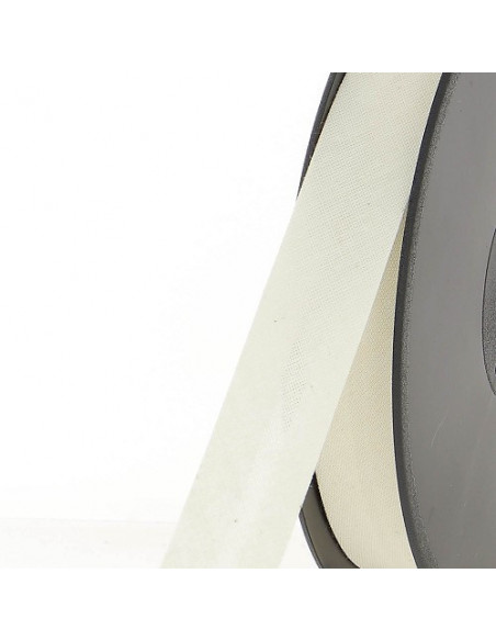 Biais tout textile, polycoton, 40mm, écru