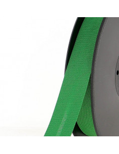 Biais tout textile, polycoton, 20mm, vert prairie