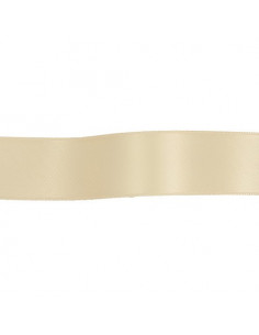 Ruban satin, 25mm, beige