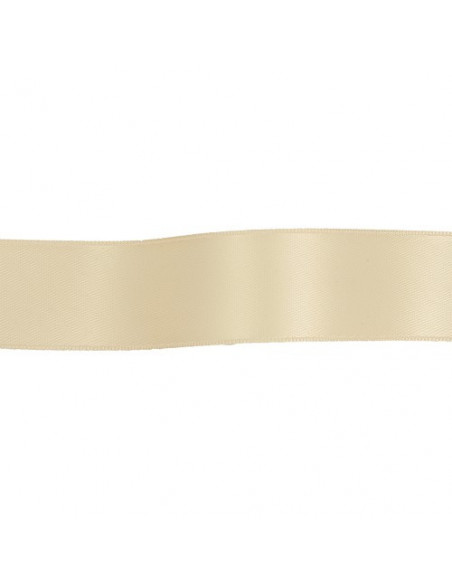 Ruban satin, 25mm, beige