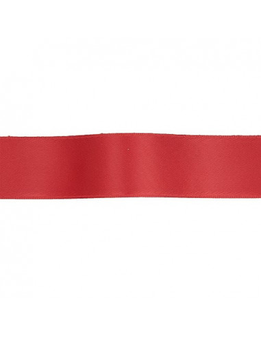 Ruban satin, 25mm, rouge