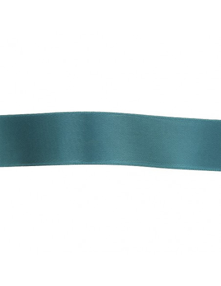 Ruban satin, 25mm, bleu pétrole