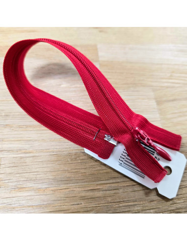 Fermeture Eclair Z45, rouge , 55cm