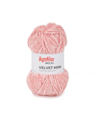 Fil Katia, Velvet Mini, Coloris au choix, Crochet 6-6.5mm, 100% Polyester
