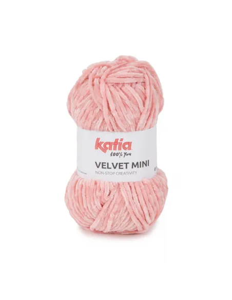 Fil Katia, Velvet Mini, Coloris au choix, Crochet 6-6.5mm, 100% Polyester