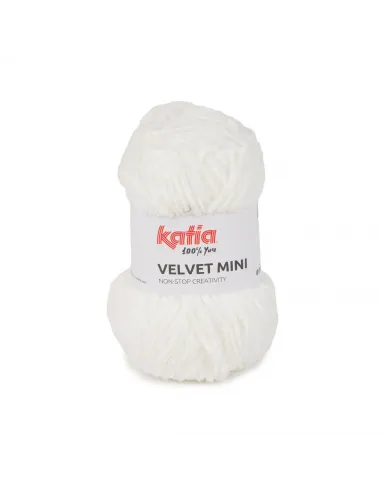 Fil Katia, Velvet Mini, Coloris au choix, Crochet 6-6.5mm, 100% Polyester