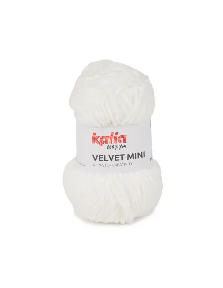 Fil Katia, Velvet Mini, Coloris au choix, Crochet 6-6.5mm, 100% Polyester