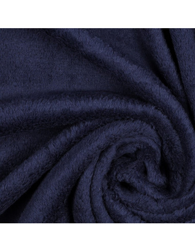 Tissu, Polaire Doudou Uni, Bleu Marine, Laize 145 cm, 100% Polyester 260g/m²