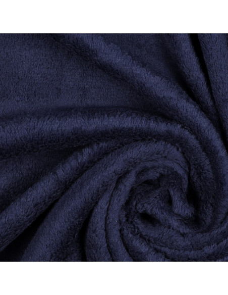 Tissu, Polaire Doudou Uni, Bleu Marine, Laize 145 cm, 100% Polyester 260g/m²