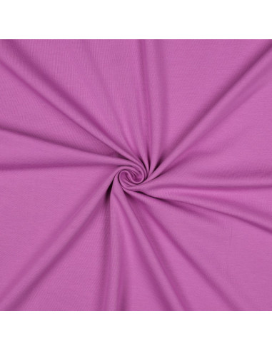 Tissu, Jersey de Coton Uni, Mauve, Laize 145 cm, Coton Stretch Oeko-Tex