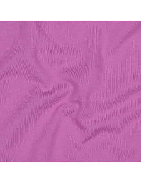Tissu, Jersey de Coton Uni, Mauve, Laize 145 cm, Coton Stretch Oeko-Tex
