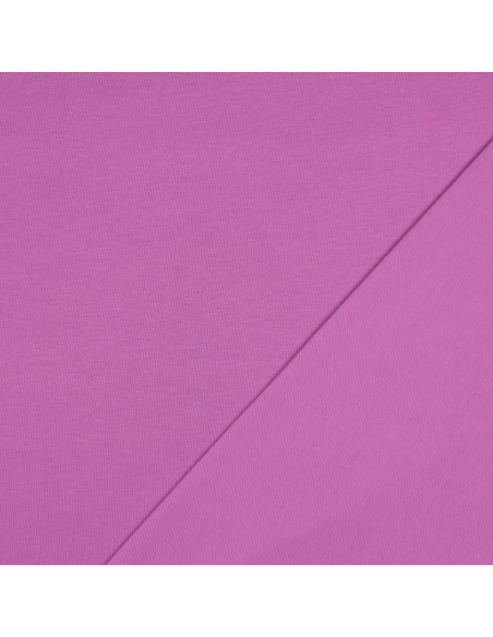 Tissu, Jersey de Coton Uni, Mauve, Laize 145 cm, Coton Stretch Oeko-Tex