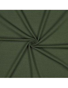 Jersey de coton uni, vert forêt
