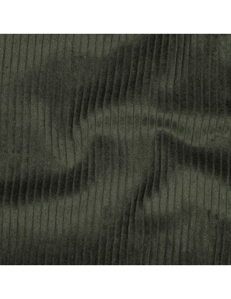 Tissu, Velours Larges Côtes Uni, Kaki, Laize 142 cm, 100% Coton 280g/m²