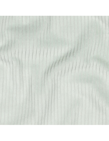Tissu, Velours Larges Côtes Uni, Vert Menthe, Laize 142 cm, 100% Coton 280g/m²