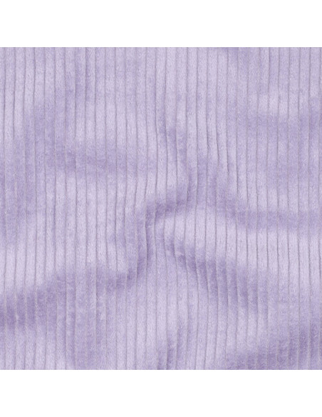 Tissu, Velours Larges Côtes, Lilas, Laize 142 cm, 100% Coton 280g/m²