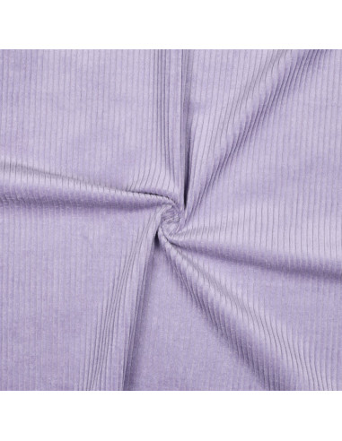Tissu, Velours Larges Côtes, Lilas, Laize 142 cm, 100% Coton 280g/m²