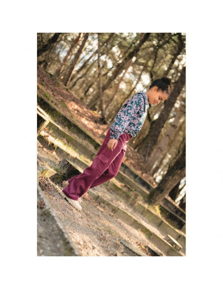 Velours larges côtes, bois de rose