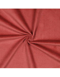 Velours larges côtes, bois de rose