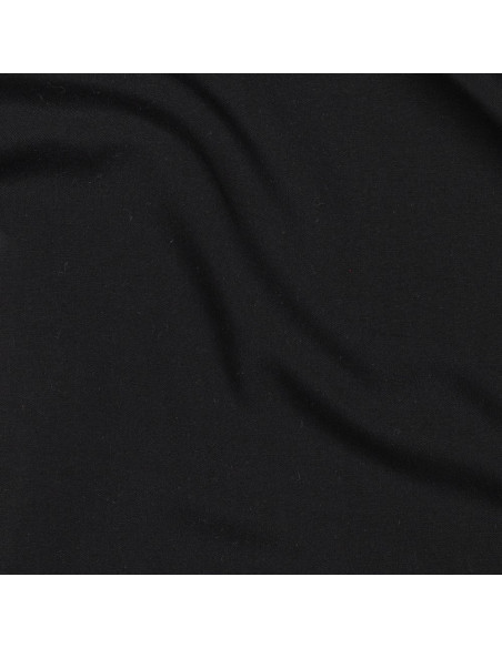 Tissu, Viscose Unie, Noir, Laize 142 cm, 100% Viscose 156g/m²