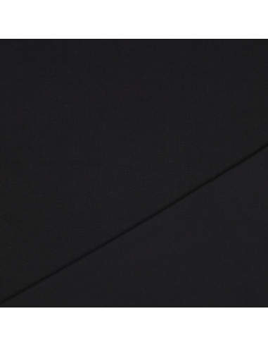 Tissu, Viscose Unie, Noir, Laize 142 cm, 100% Viscose 156g/m²