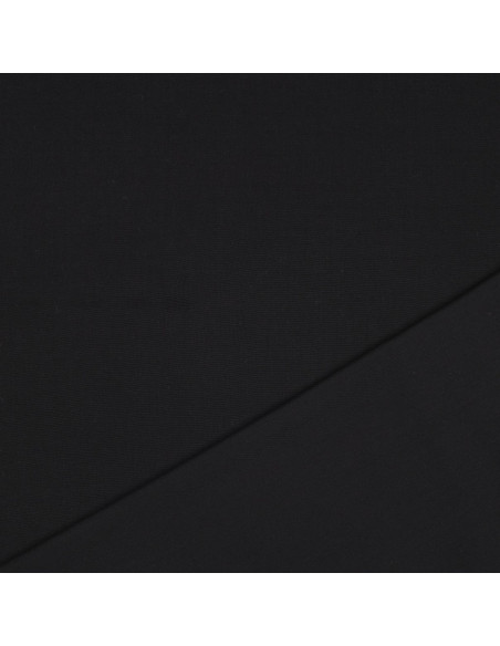 Tissu, Viscose Unie, Noir, Laize 142 cm, 100% Viscose 156g/m²