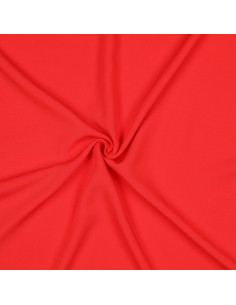 Viscose unie Radiance, rouge