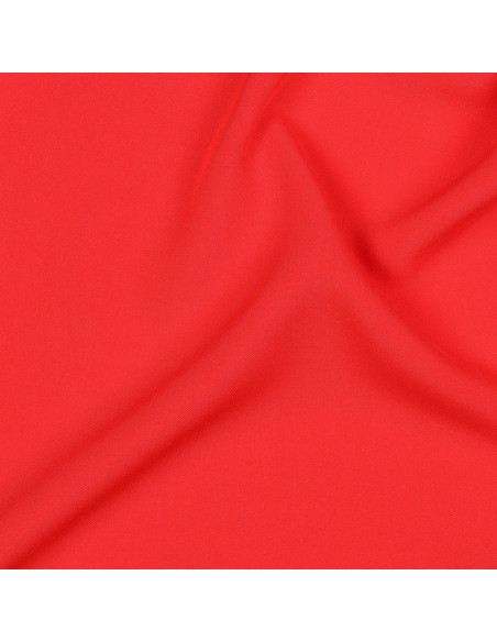 Tissu, Viscose Unie, Rouge Éclatant, Laize 142 cm, 100% Viscose 156g/ml