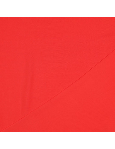 Tissu, Viscose Unie, Rouge Éclatant, Laize 142 cm, 100% Viscose 156g/ml