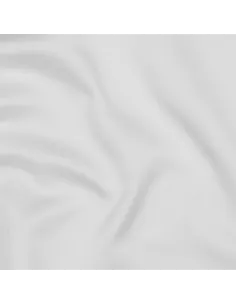 Tissu, Microfibre Satinée Unie, Blanc Pur, Laize 146 cm, 100% Polyester 140g/m² 2