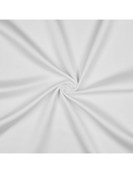 Tissu, Microfibre Satinée Unie, Blanc Pur, Laize 146 cm, 100% Polyester 140g/m²