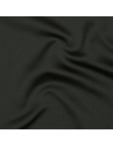 Tissu, Microfibre Satiné Toucher Soie, Kaki Foncé, Laize 146 cm, 100% Polyester 140g/m²