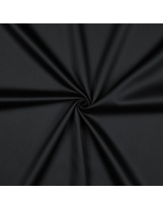 Satin de coton uni, noir
