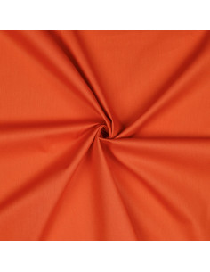 Popeline de coton unie, orange flame
